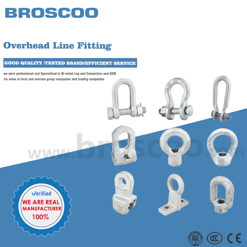 Overhead Transmission Line Adapter Electric Power Link Fitting Ws Type Socket Clevis Eye