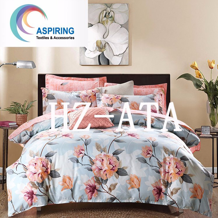 4PCS Floral Printed Duvet / Quilt Cover Bedding Set