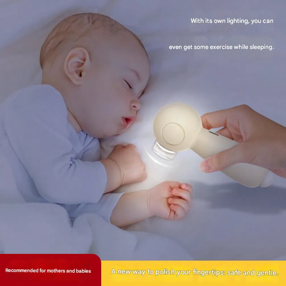 Portable Household Multi-Function Newborn Nail Grinder Rechargeable Electric Baby Nail Trimmer with Nail Clipper