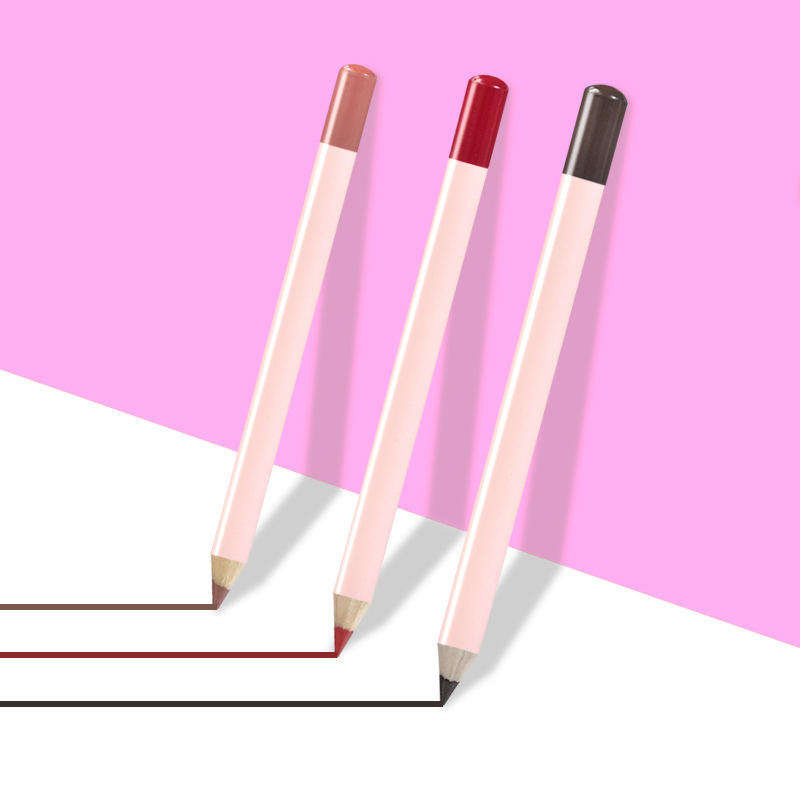 New Custom Your Own Brand Vegan Lip Pencil High Quality Long Lasting Lipliner Pink Lip Liner Pencils