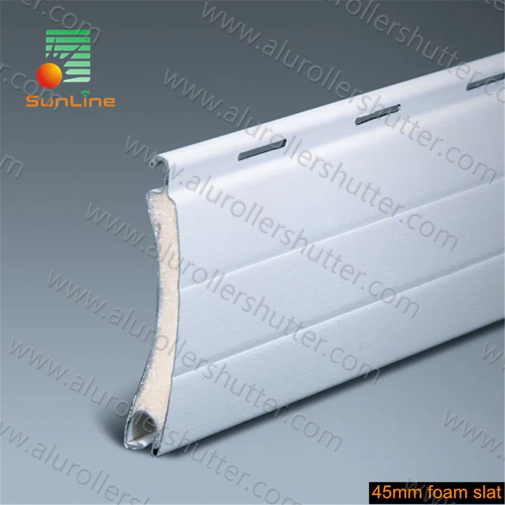 Aluminum Roller Shutter Profiles Foam Slat 32mm to 77mm