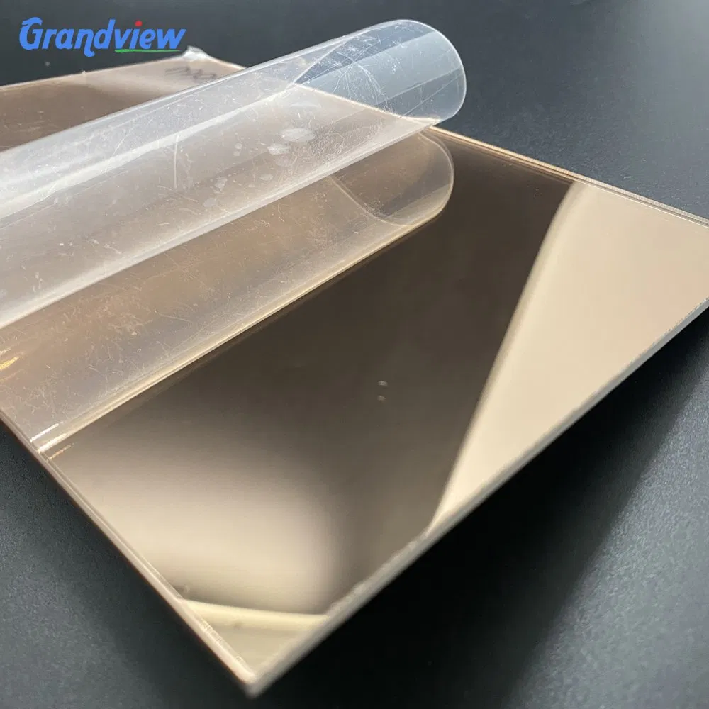 Factory Direct 1mm Thick Silver Gold Mirror Acrylic Sheet