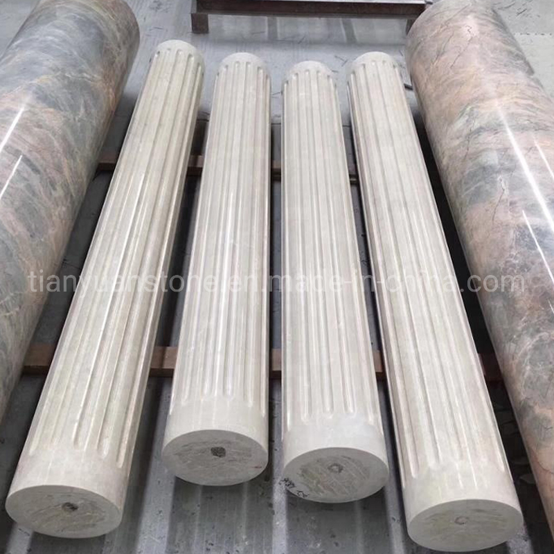 Factory Customized Natural Solid Architectural Natural Marble Column