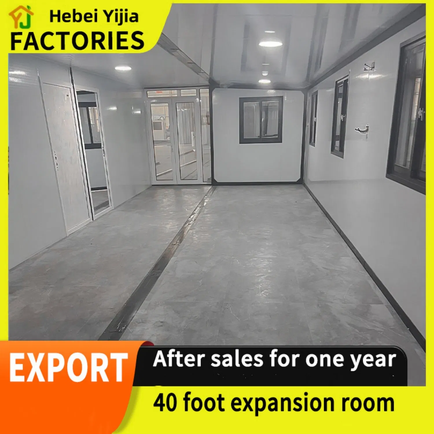 20 Foot Mobile and Expandable Prefabricated Container Room, Deluxe Prefabricated Room with 3 and 2 Bedrooms