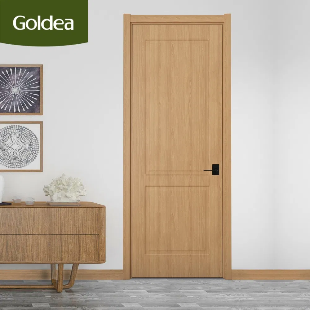 Modern Style Simple Relief Room Interior Entrance MDF PVC Wooden Timber Glass Solid Wood Door