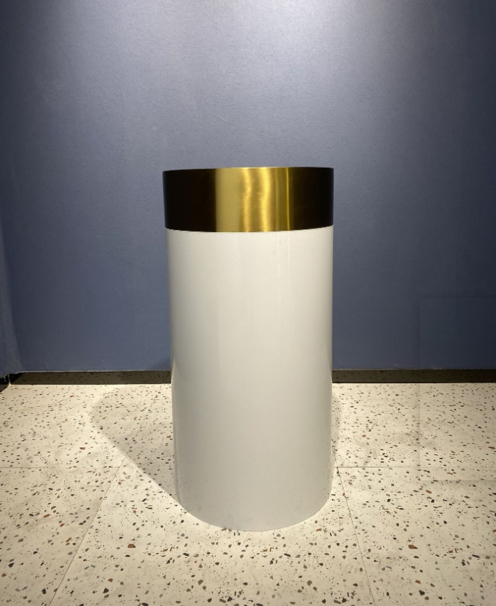 Light Luxury Luxury Two-Color Cylindrical Stainless Steel Creative Floor Wash Basin