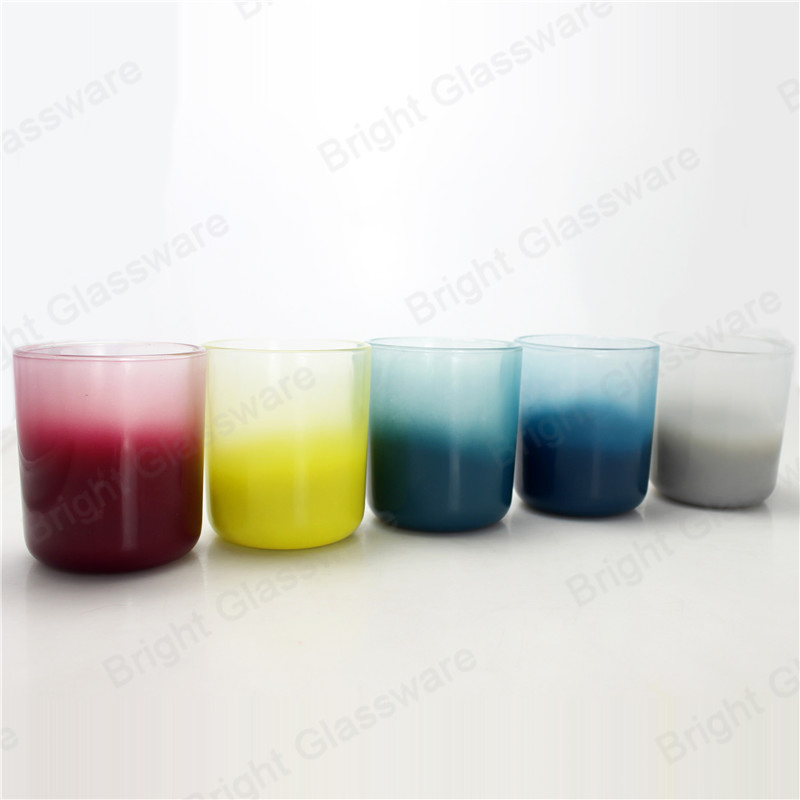 U-образный стеклянный подсвечник с напылением