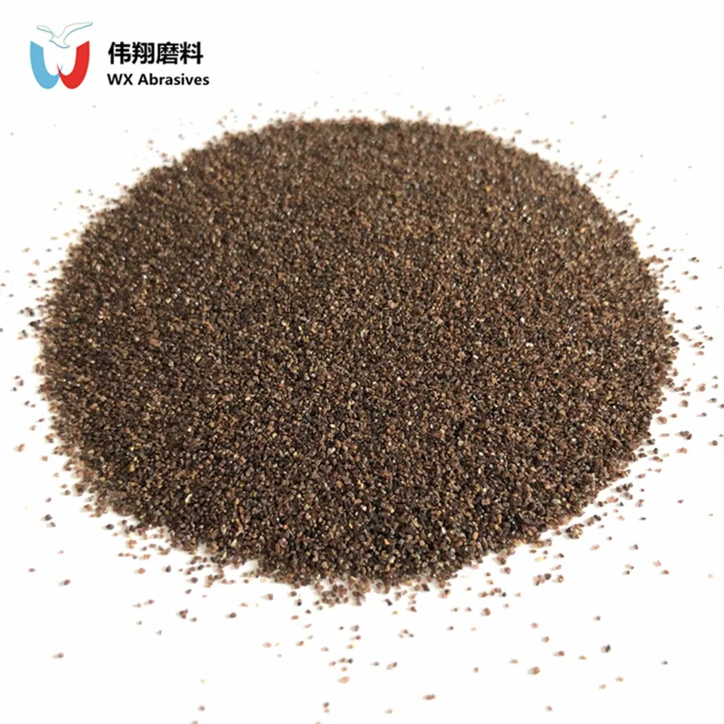 Гранатовая дробь коричневая 30-60# для пескоструйки