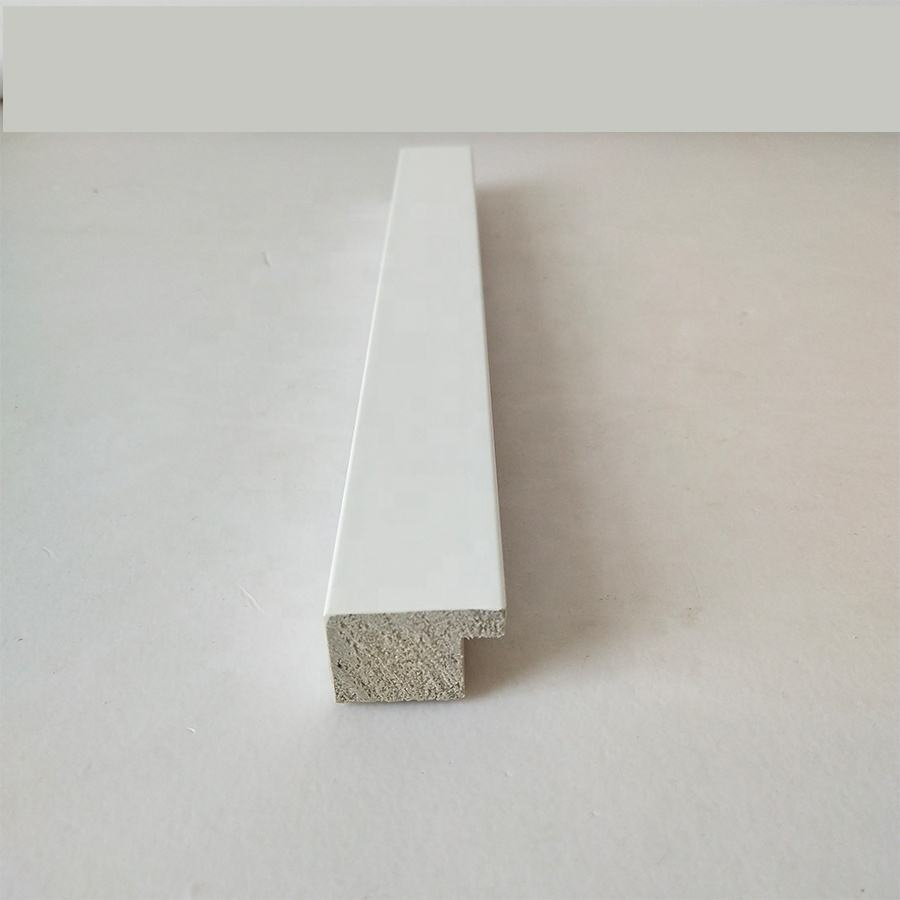Yiwu Factory Wholesale Simple Design Wood Matte White Black Frame Moulding Polystyrene PS Photo Frame Moulding