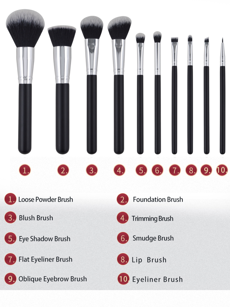 Cosmetics Maquiagem Beauty Tool Luxury Makeup Brushes Set Foundation Powder Blush Eyeshadow Concealer Lip Eye Make up Brush