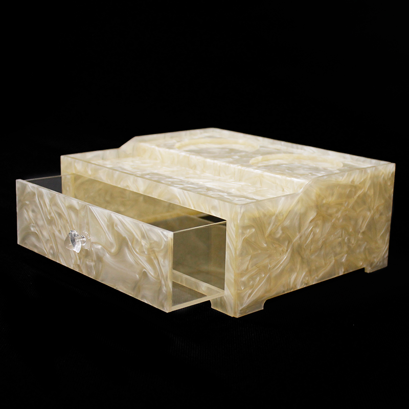 High-End Hotel Room Supplies Acrylic Storage Box Consumables Toothpaste Toilet Box