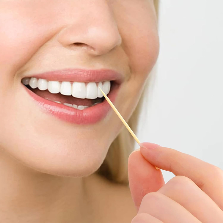 Eco-Friendly Bamboo Toothpicks Round Plastic Bottle Packing Disposable Toothpick Biodegradable Natural Bamboo Toothpicks