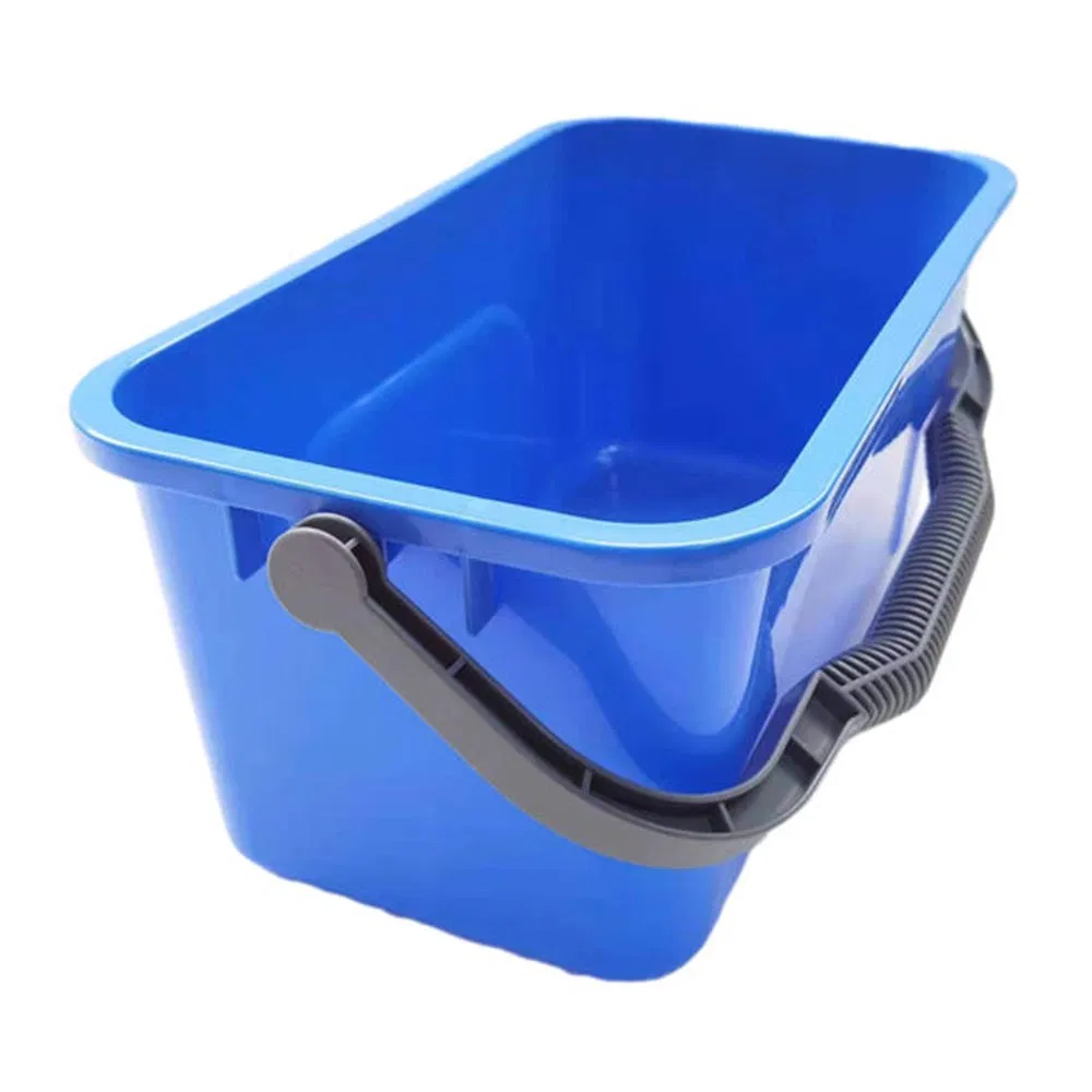 Plastic Cleaning Mop Bucket with Lid and Drain Rack for Easy Cleaning