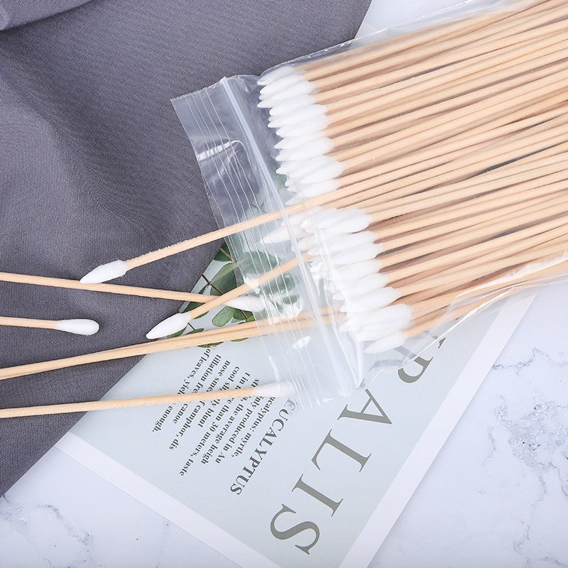 Double Head Industrial Cleanroom Cotton 15cm Long