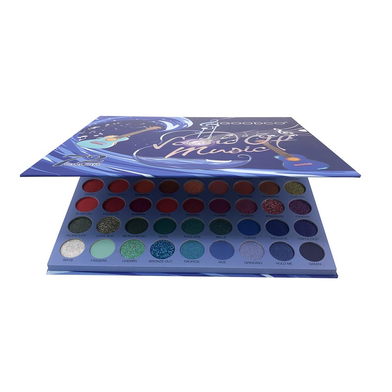 FL-18 Spot 72-Color Eyeshadow Palette, Pearly Matte Sequined Glitter Eyeshadow Palette