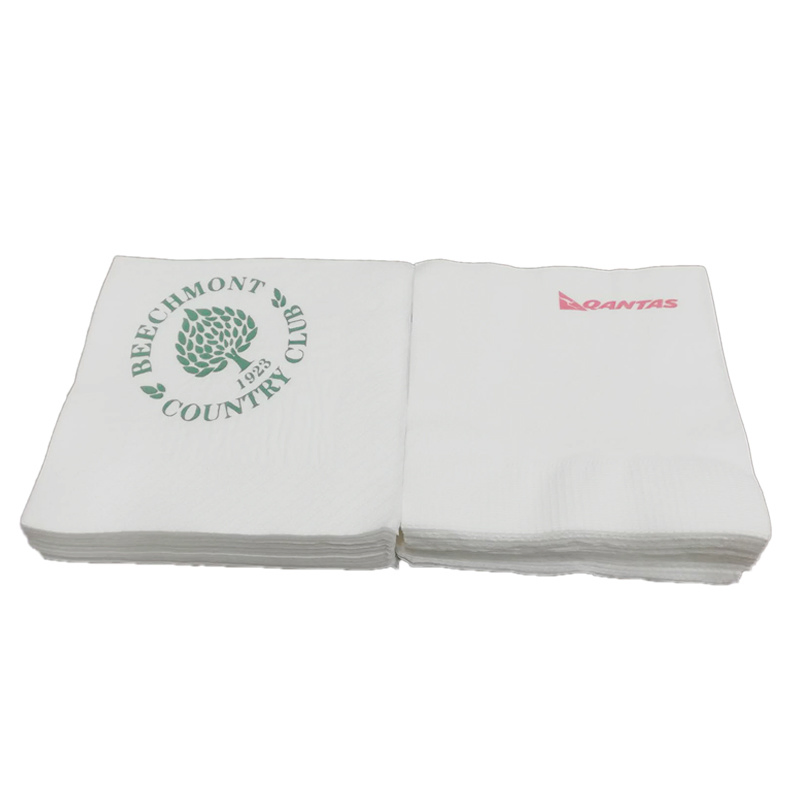 100% Virgin Wood Pulp Personalized Beverage Cocktail Napkins Party Favors Custom Wedding Paper Napkins