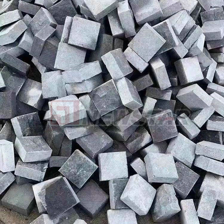 Chinese Granite Stone Landscaping Paving Cubestones Multicolour Red Granite