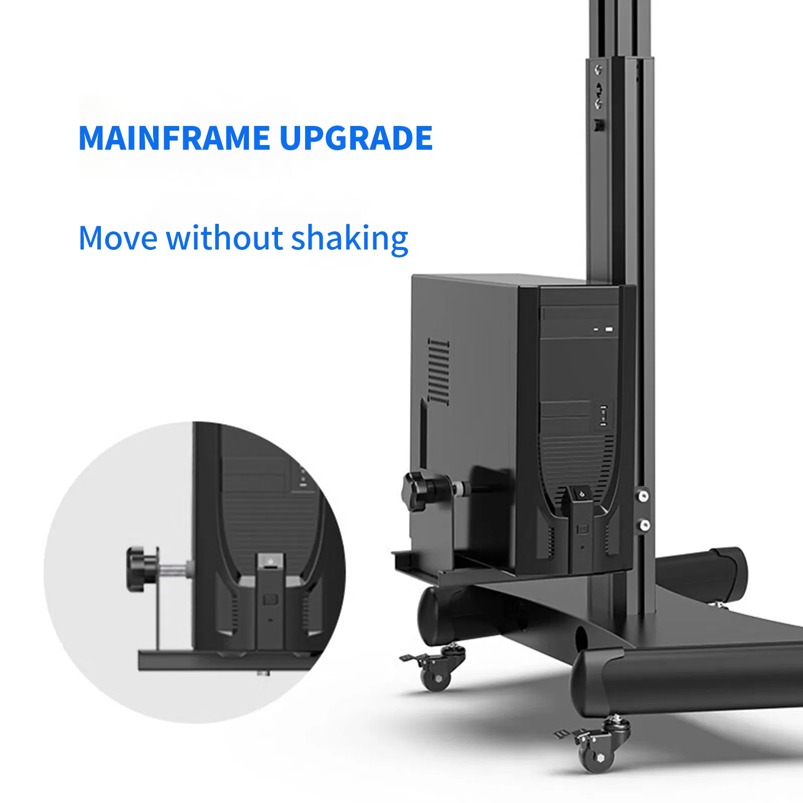Multi-Functional Adjustable TV Stand for Medical and Office Use