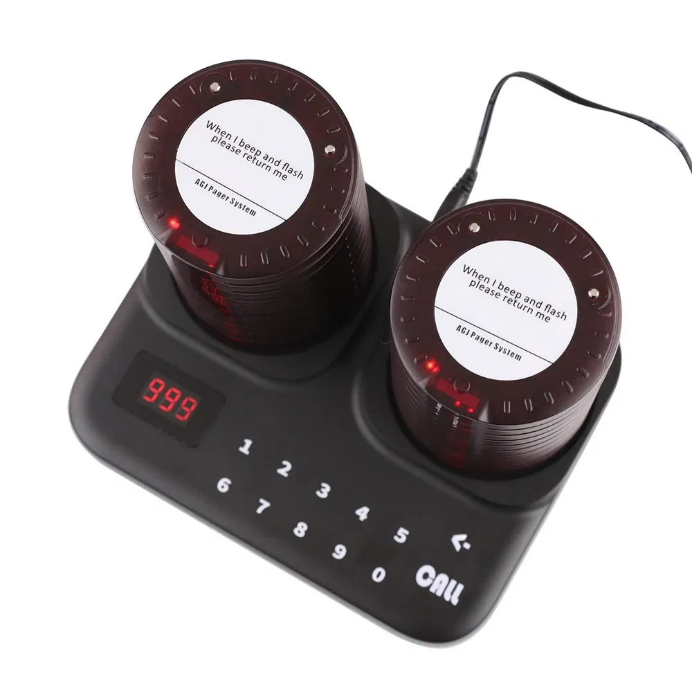 Bct-9306 Wireless Guest Queue Calling Restaurant Pager System, 20 Food Truck Beepers Buzzers