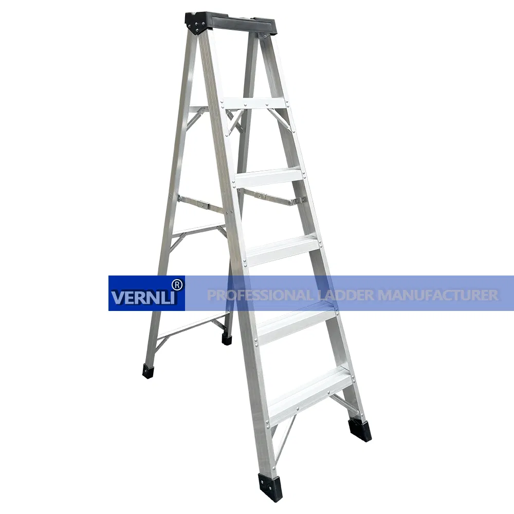 375 Lbs Max Load Aluminum Platform Step Ladder for Construction Use