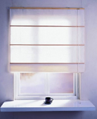 Fabric Roman Windows Shades with Cord Control