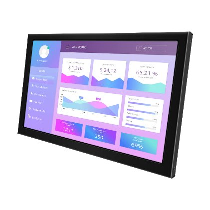 Wall Mounted 10 Inch Metal Casing Monitor Non Touch Panel PC Industrial LCD Monitor with HDMI, VGA, DVI Port