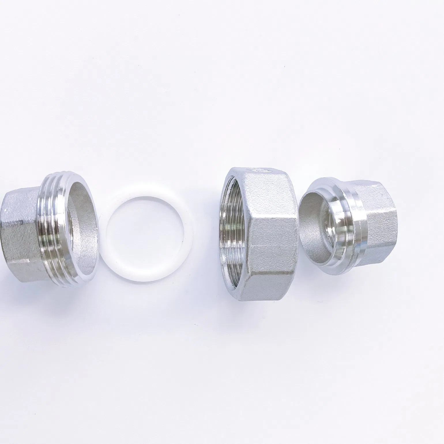 Stainless Steel Pipe Fittings 304 1/2 NPT/BSPT Female Threaded Union