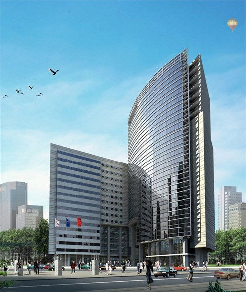 Luxury Steel Structure Frame Commercial Building Office