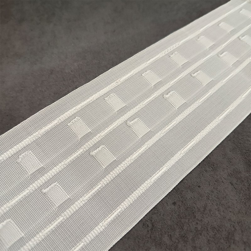 Wholesale High Quality 10cm White Ripple Fold Curtain Tape