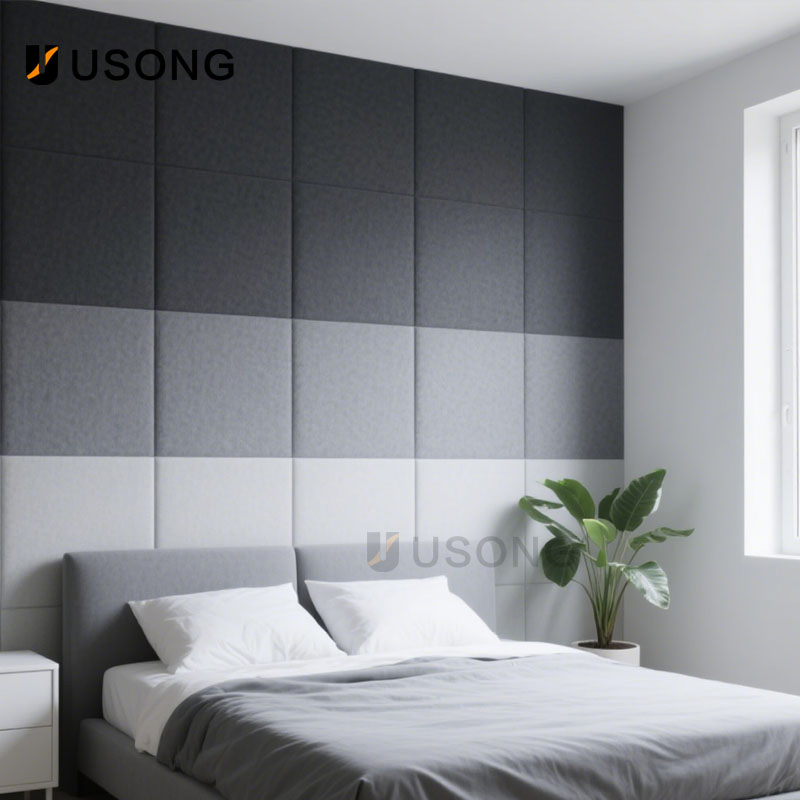 Polyester Fiber Material Soft Wall Panels for Bedroom Background Walls