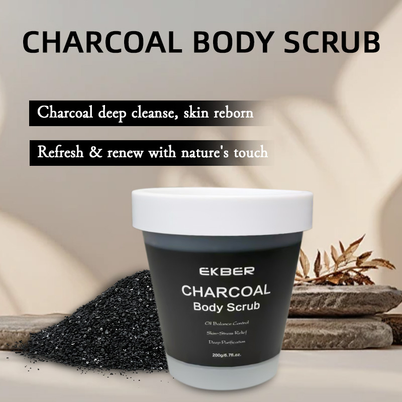 Ultra-Fine Silica Scrub Particles Charcoal Skin Scrub Exfoliation Charcoal Scrub Oil Control Natural Charcoal Body Scrub