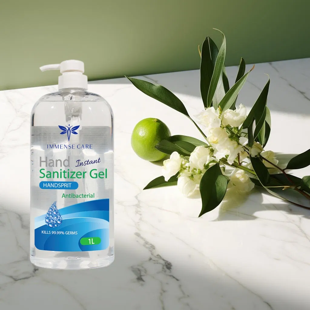 1L 75% Alcohol Instant Hand Sanitizer Gel Wash-Free Anti-Bacteria Moisturizing Disinfectant Hand Gel Portable & Bulk 75% Alcohol Instant Hand Sanitizer