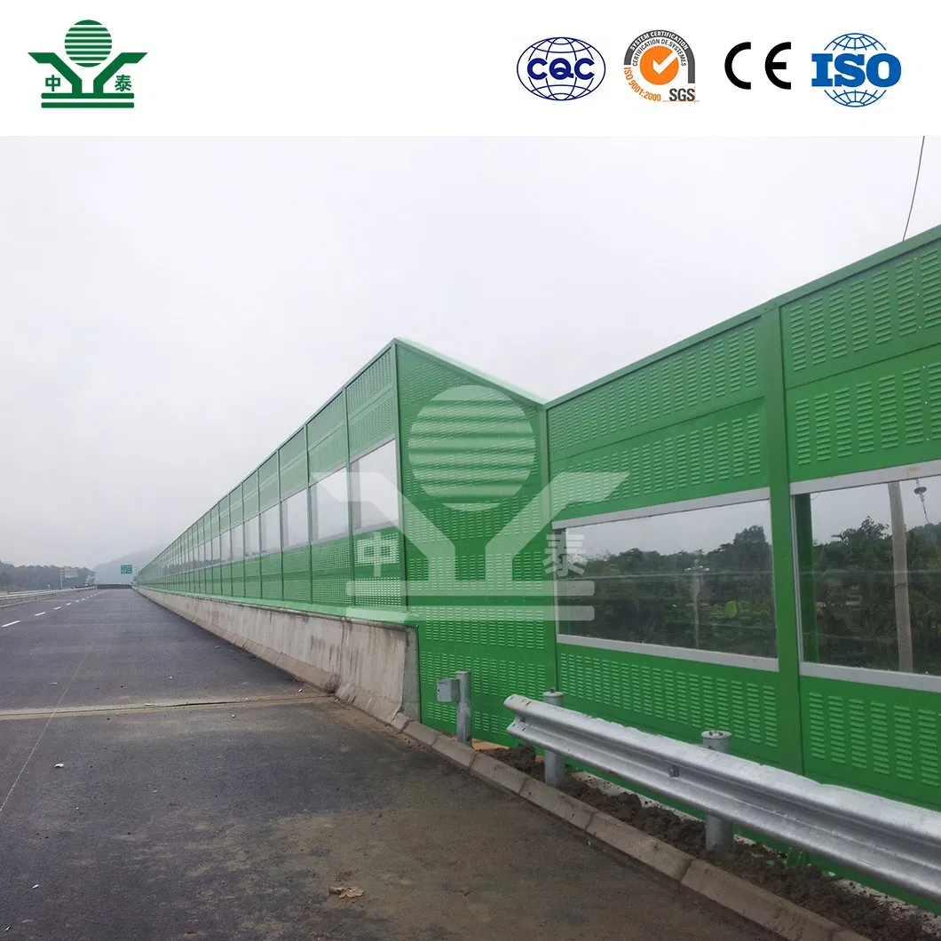 Zhongtai High Quality Noise Barrier Fence Noise Barrier Highway Noise Reduction Barrier China Factory