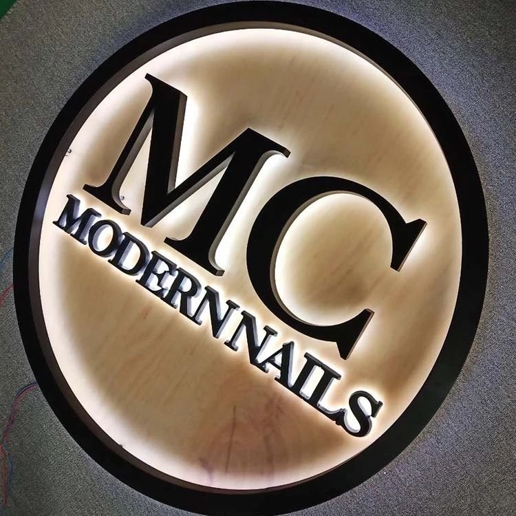 Hot Sale Long Working High Weatherproof Brightness Modern Integrated Back Illuminated Stainless Steel Letter Sign