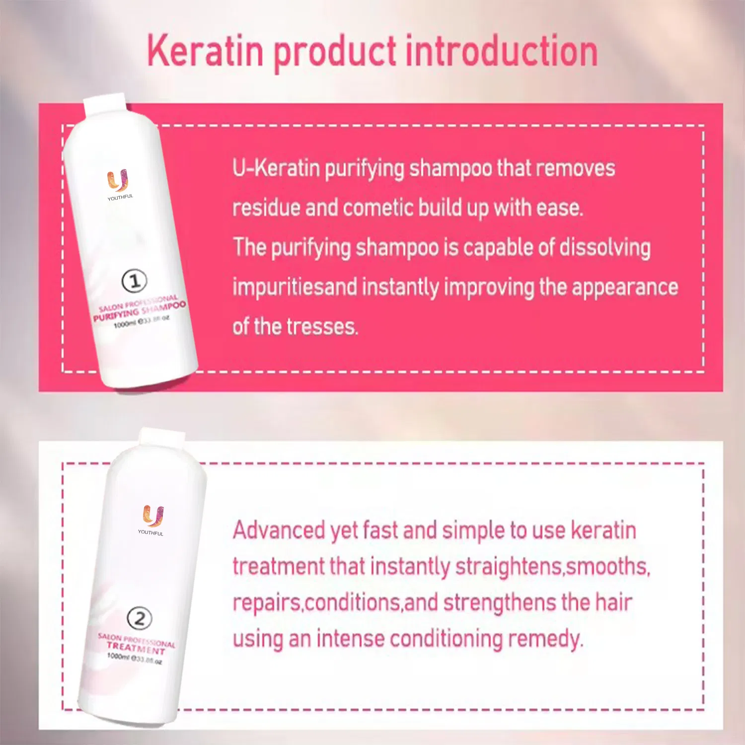 Keratin Treatment Organic Straightening Hair Conditioner