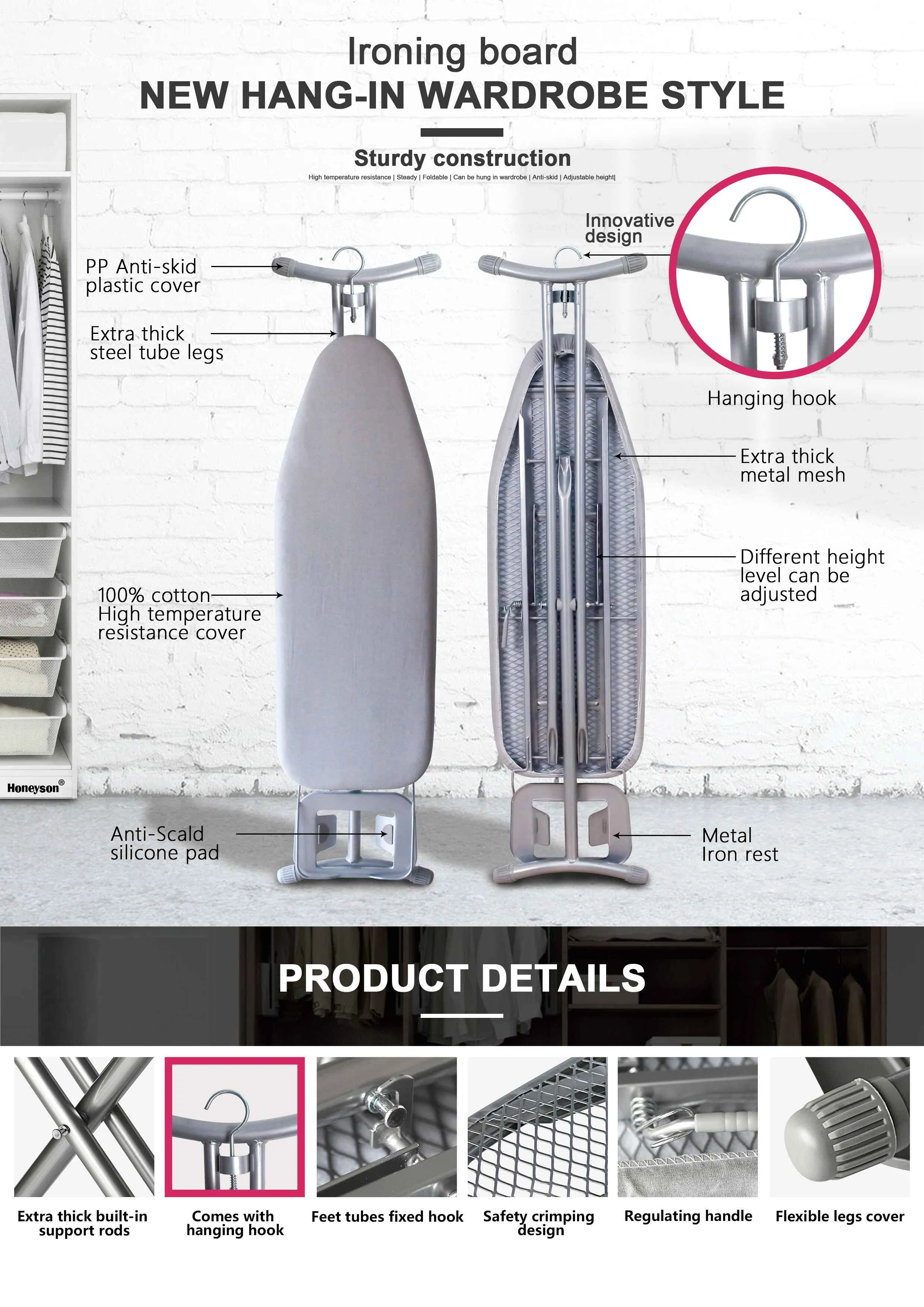 Wholesalers Wall Mounted Ironing Board for Hotel Ib01