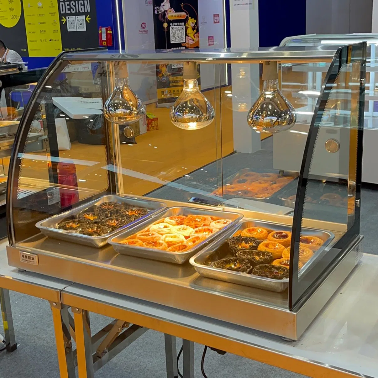 Glass Sided Heated Display Merchandiser with Digital Thermostat for Precise Control