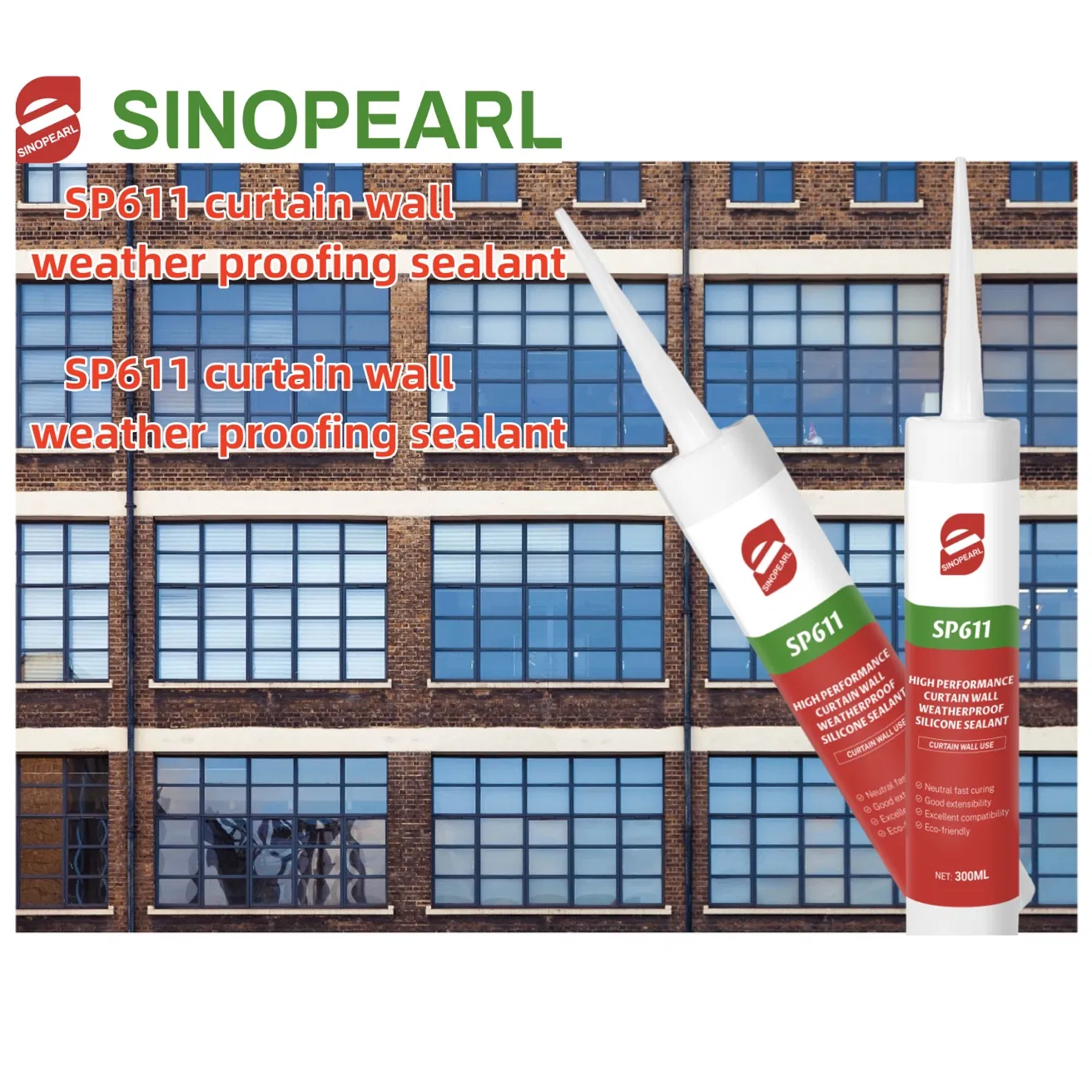Neutral RTV Neutral Cure Weatherproof Silicone Sealant for Glass Curtain Wall UV Resistance