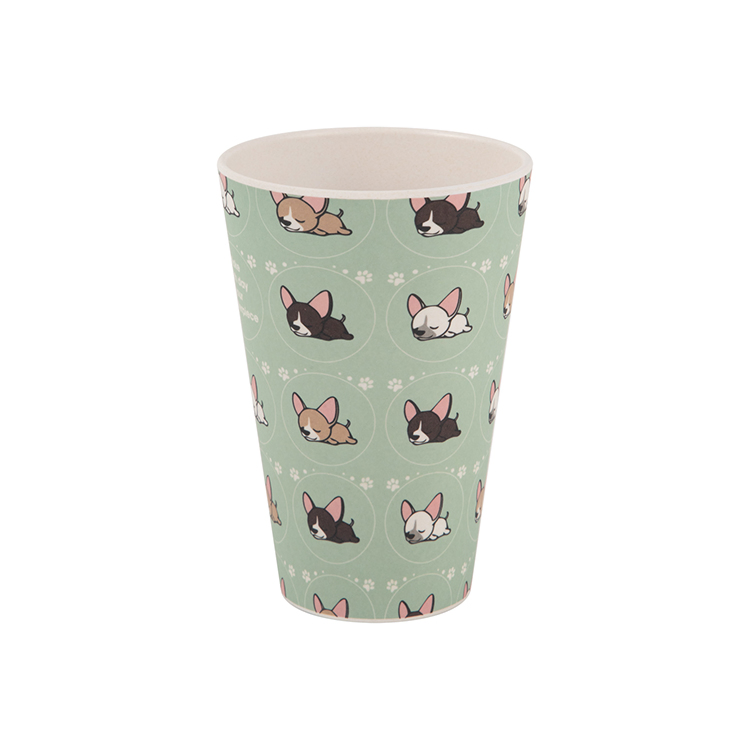 Custom Natural BPA Free Eco Biodegradable Reusable Custom Travel Bamboo Fiber Coffee Mug Cup