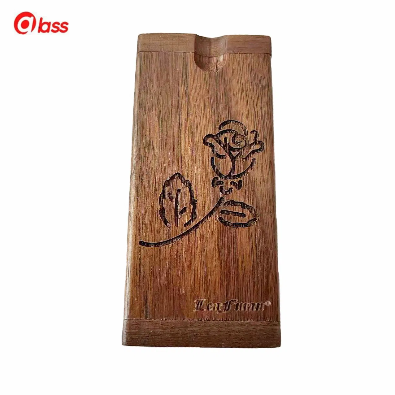 Rose Flower Designs Wood Dugout Smoking Accessories Smoking Set Cigarette Box