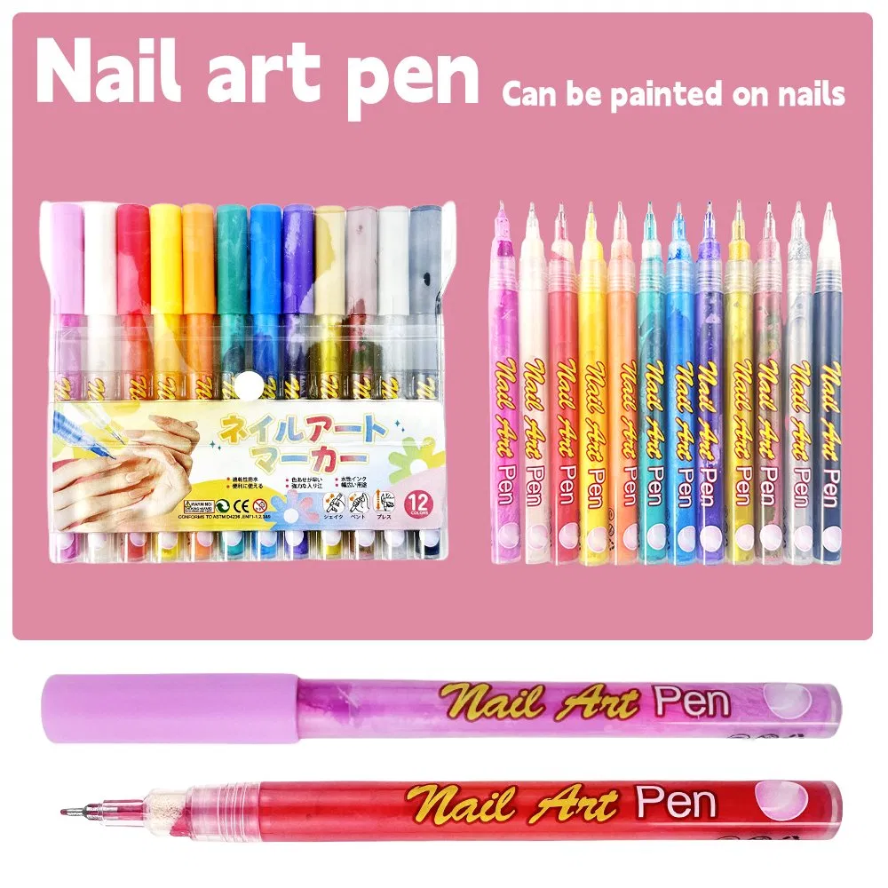 Stylo 3D Non Toxique Pour Nail Art Destine Aux Enfants Nail Art Pen for Kids