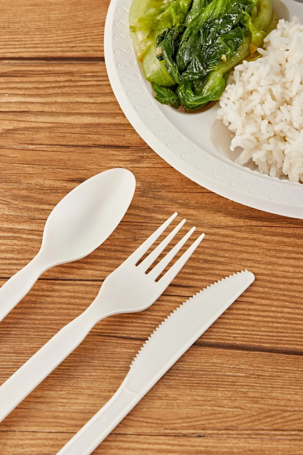 Compostable Biodegradable Corn Starch PLA Cpla Spoon Knife Disposable Tableware