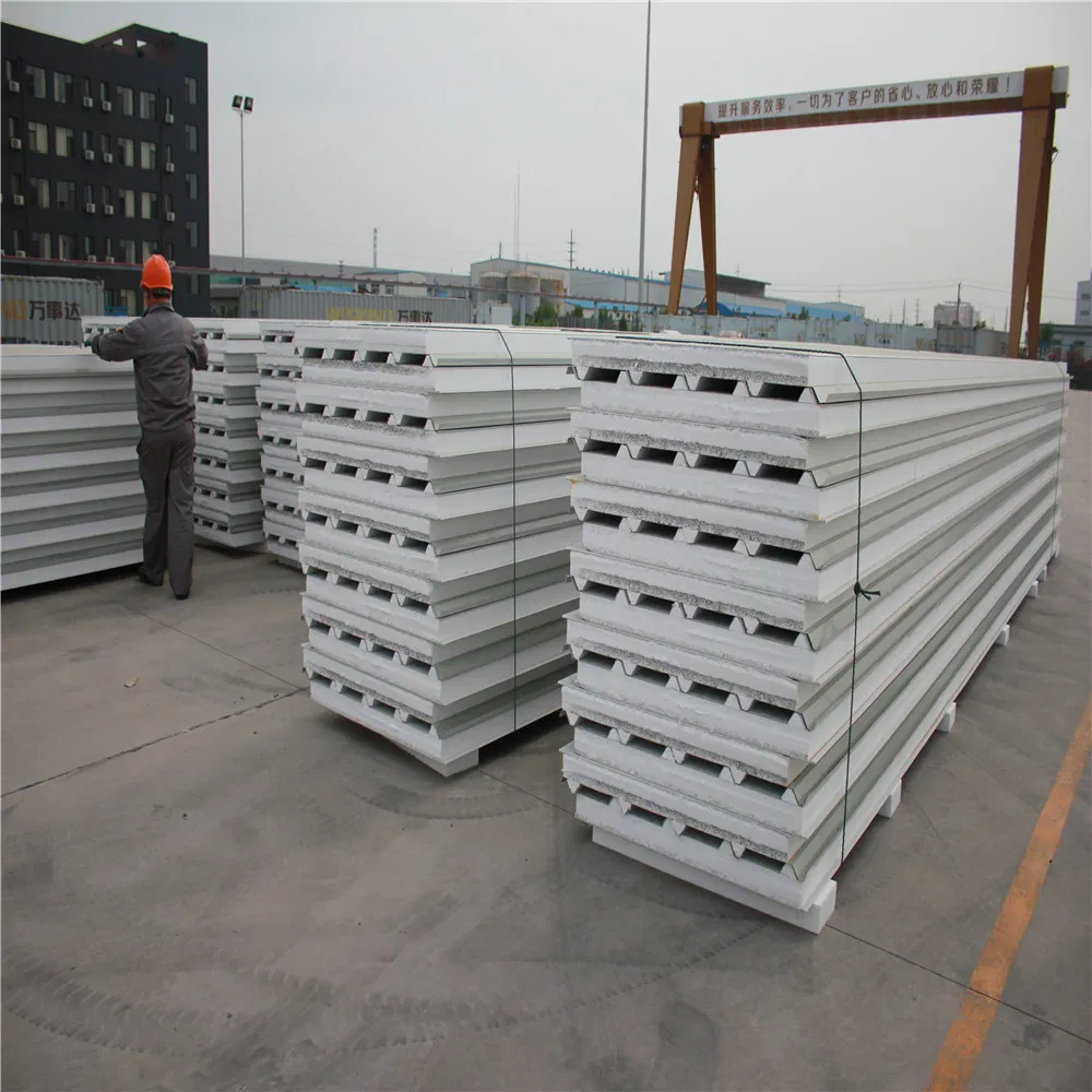 30-150mm Customerized PU Insulated Fireproof Waterproof Roof/Wall Sandwich Panel for Factory Warehouse/Workshop