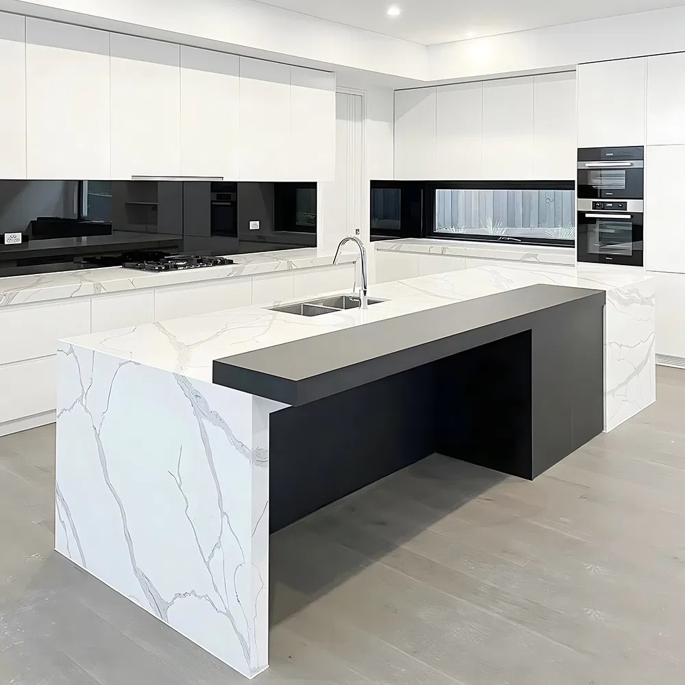 Hot Sale High Quality Solid Surface Kitchen Island with Custom Corian Countertop