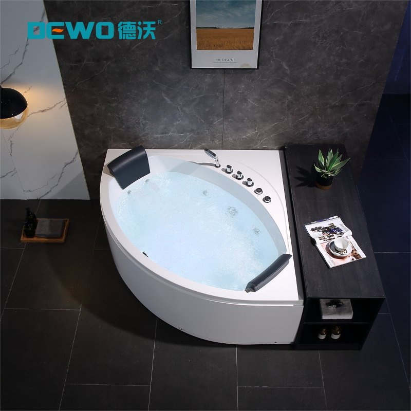 Угловая акриловая ванна для спа-массажа на 2-х человек