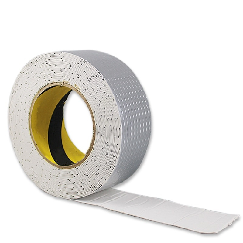 Silver Heat Insulation and UV Resistance Aluminum Foil Butyl Adhesive Tape Single Sided Butyl Rubber Waterproof Tape