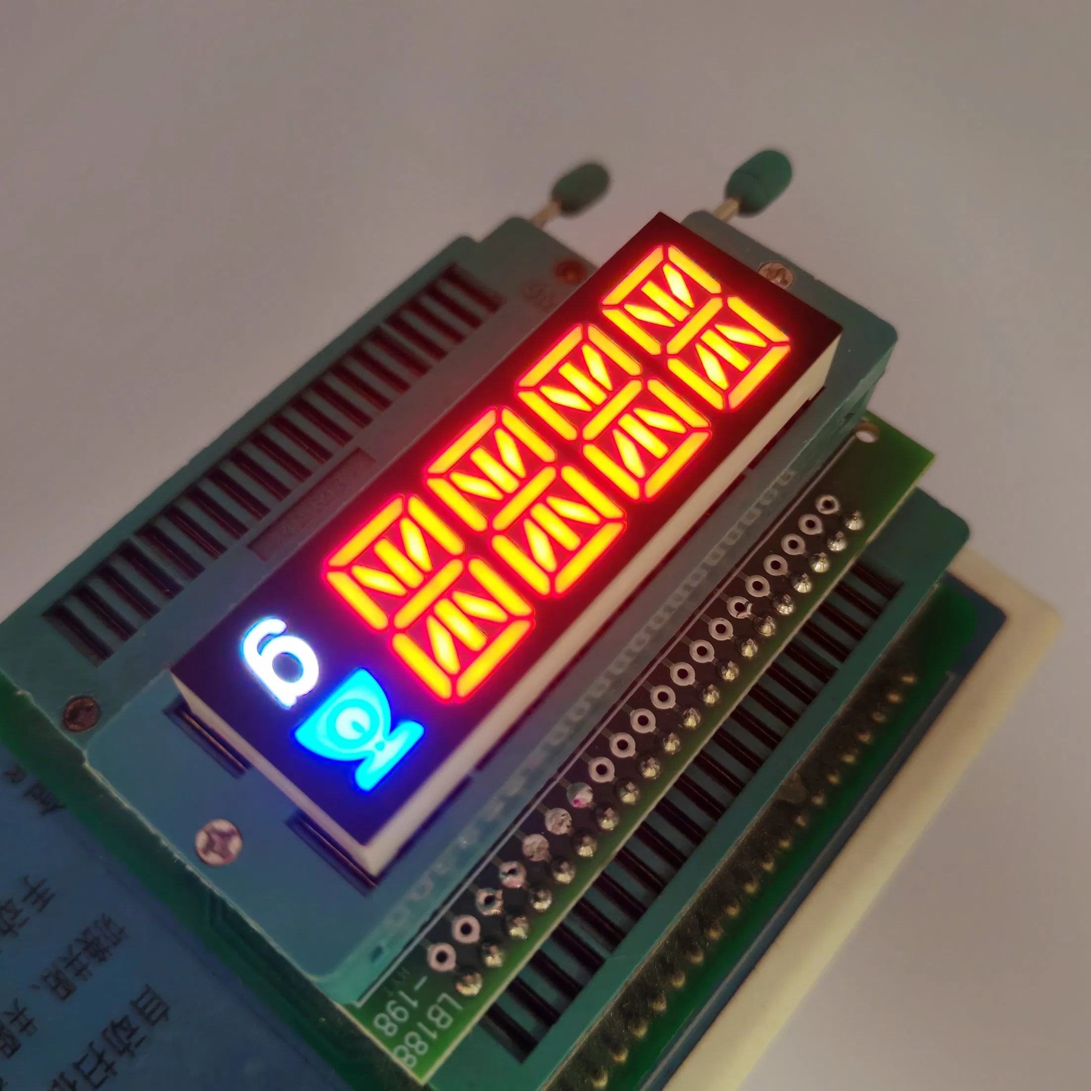 Ultra Red/White/Blue 4 Digit 14 Segment Alphanumeric LED Display