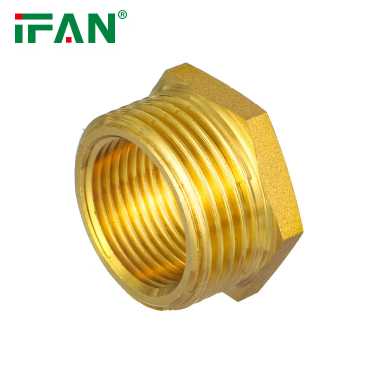 Ifan Factory OEM Brass Pipe Fitting 1/2"-2" Brass Plumbing Fittings Bush Brass Fitting