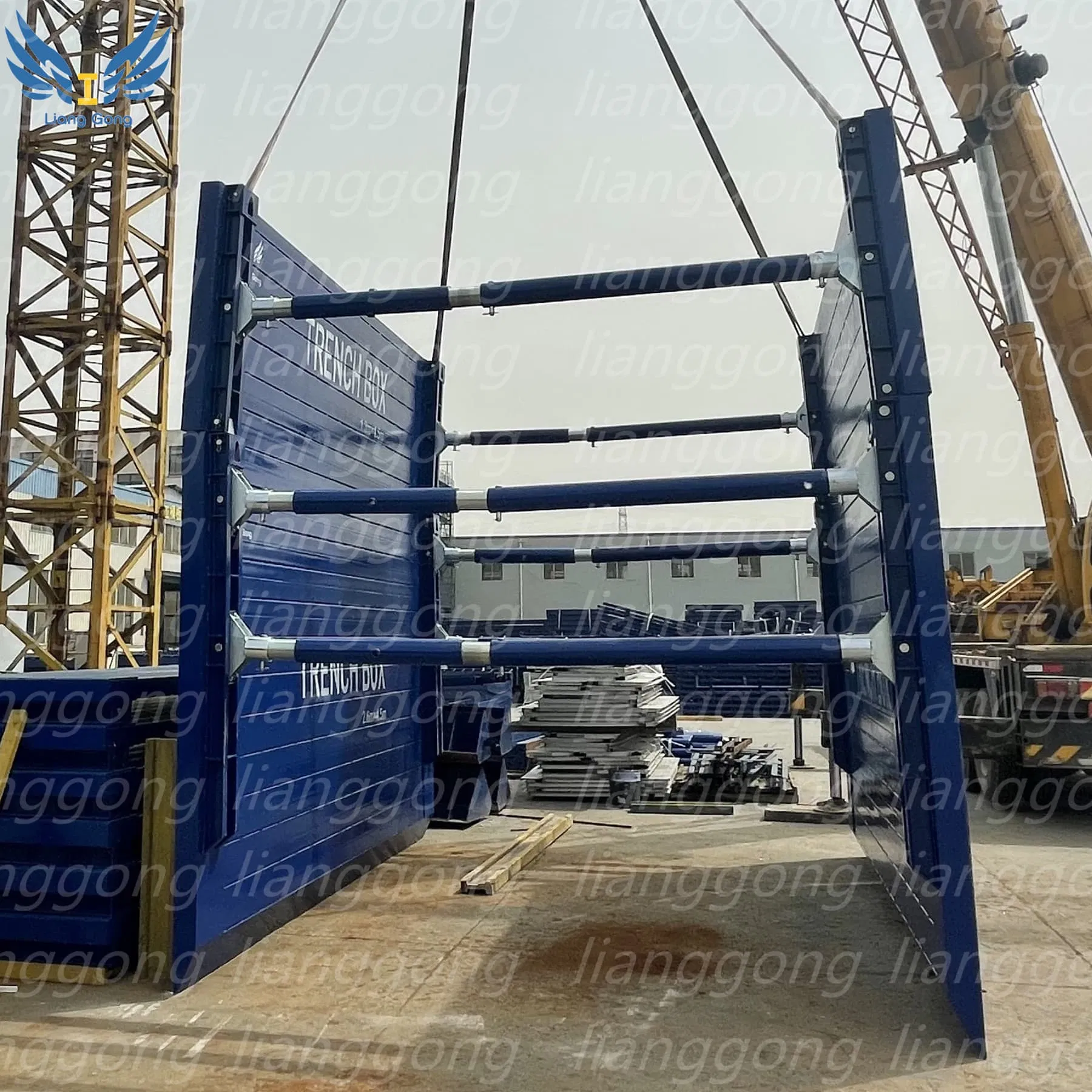 Factory Manufacture Trench Shoring Box Supporting Formwork System