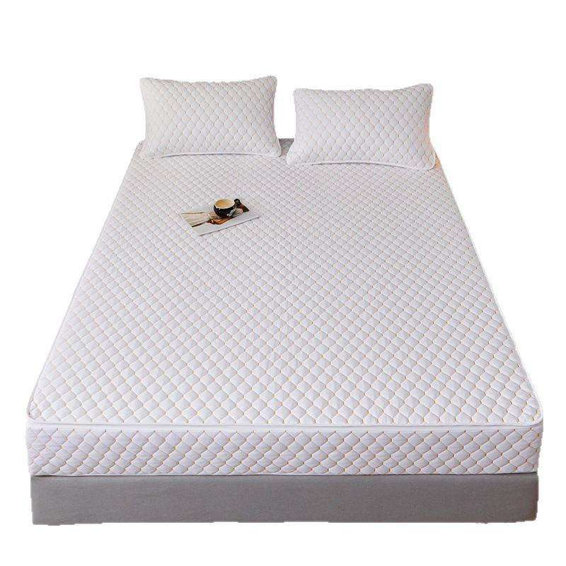 Quilted Hypoallergenic 6-Side Boxspring Mattress Encasement Protector with Zipper Surrounded
